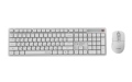 GEMBIRD BEZPRZEWODOWY ZESTAW KLAWIATURY + MYSZ SILENT KEY PRO BUSINESS, BIAŁY, UKŁAD RU