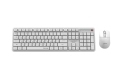 GEMBIRD BEZPRZEWODOWY ZESTAW KLAWIATURY + MYSZ SILENT KEY PRO BUSINESS, BIAŁY, UKŁAD RU