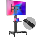 ONKRON TS1552E Mobilny stojak obrotowo-nachylny do ekranu 43"-75" maks 70 kg czarny