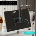 ONKRON N1L-B Uchwyt sufitowy obrotowo-pochylny do ekranu 32"-80" maks 68 kg czarny