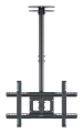 ONKRON N2L-B Uchwyt sufitowy obrotowo-pochylny do ekranu 32"-80" maks 68 kg czarny