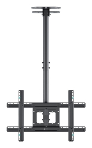 ONKRON N2L-B Uchwyt sufitowy obrotowo-pochylny do ekranu 32"-80" maks 68 kg czarny