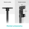 ONKRON N2L-B Uchwyt sufitowy obrotowo-pochylny do ekranu 32"-80" maks 68 kg czarny