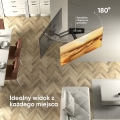 ONKRON M7L-B Uchwyt ścienny obrotowo-pochylny do ekranu 40"-75" maks 68 kg czarny