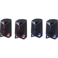 DEFENDER GŁOŚNIKI ROCKET 2.0 6W LED USB CZARNE 65094