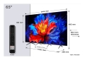 Telewizor TCL 65P8K QLED 65" 4K Ultra HD 120Hz Google TV Dolby Atmos Metaliczny