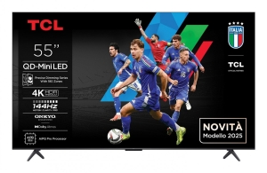 Telewizor TCL 55C69K QD Mini LED 55'' 4K Ultra HD 144Hz Google TV Dolby Atmos Metaliczny