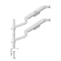 ERGO OFFICE UCHWYT NA 2 MONITORY, SPRĘŻYNA GAZOWA, 17"-32", 1-10KG, BIAŁY MAT ER-692 W