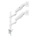 ERGO OFFICE UCHWYT NA 2 MONITORY, SPRĘŻYNA GAZOWA, 17"-32", 1-10KG, BIAŁY MAT ER-692 W