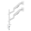 ERGO OFFICE UCHWYT NA 2 MONITORY, SPRĘŻYNA GAZOWA, 17"-32", 1-10KG, BIAŁY MAT ER-692 W
