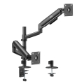 ERGO OFFICE UCHWYT / WIESZAK NA 2 MONITORY, SPRĘŻYNA GAZOWA, 17"-32", 1-10KG, CZARNY MAT, ER-692 B