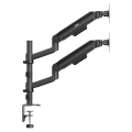 ERGO OFFICE UCHWYT / WIESZAK NA 2 MONITORY, SPRĘŻYNA GAZOWA, 17"-32", 1-10KG, CZARNY MAT, ER-692 B