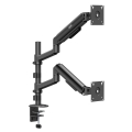 ERGO OFFICE UCHWYT / WIESZAK NA 2 MONITORY, SPRĘŻYNA GAZOWA, 17"-32", 1-10KG, CZARNY MAT, ER-692 B