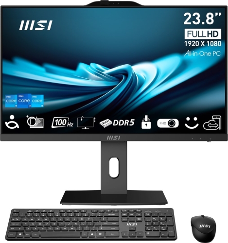 MSI AIO PRO AP242P 14M-813EU i7-14700 23.8" IPS LED FHD Non-Touch Anti-Glare 16GB SSD1TB M.2 AX211 WiFi 6E Windows 11 Pro Black