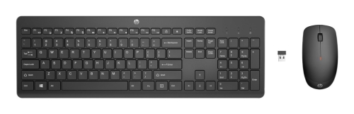 Zestaw klawiatura + mysz HP 230 Wireless Mouse and Keyboard Combo bezprzewodowe czarne 18H24AA#ABB