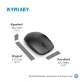 Zestaw klawiatura + mysz HP 230 Wireless Mouse and Keyboard Combo bezprzewodowe czarne 18H24AA#ABB
