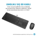 Zestaw klawiatura + mysz HP 230 Wireless Mouse and Keyboard Combo bezprzewodowe czarne 18H24AA#ABB