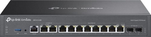 TP-Link Omada ER7412-M2 ruter 2.5 Gigabit Ethernet, Gigabit Ethernet Czarny