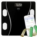 ELDOM INTELIGENTNA WAGA OSOBOWA TWO610 ILIIE DO 180 KG, WSKAŹNIK BMI ,BMR,LBM APLIKACJA KOMPATYBILNA Z SYSTEMAMI ANDROID ORAZ