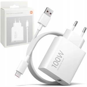 Oryginalna Ładowarka Xiaomi USB A ⚡100W⚡ MDY-19-ER + kabel 5A