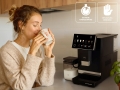 ELDOM EKSPRES CIŚNIENIOWY AUTOMATYCZNY ECA10 20 BAR 7 AUTOMATYCZNYCH PROGRAMÓW 1400W POJEMNIKI MLEKO 075 L WODA 1,5 L