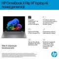 HP OmniBook X Flip 2in1 14-fk0020nw Ryzen AI 5 340 14"2K OLED 300nits LBL Glosy 16GB LPDDR5x SSD512 Radeon 840M Cam5MP+IR  59Wh Win11 Meteor Silver Al
