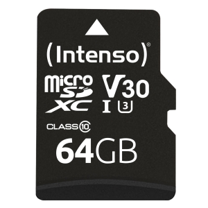 PAMIĘĆ MICRO SDXC 64GB C10 W/ADAPTER 3433490 INTENSO