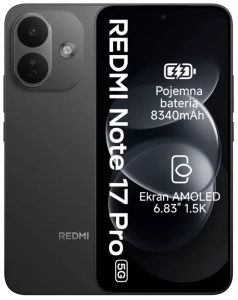 Xiaomi Redmi Note 17 PRO 5G 8/512GB Black 6,83" 120Hz 8340mAh IP68