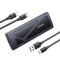 Obudowa Ugreen CM578 15512 na dysk M.2 NVMe 10Gbps - czarna + kabel USB-C / USB-A + kabel USB-C / USB-C