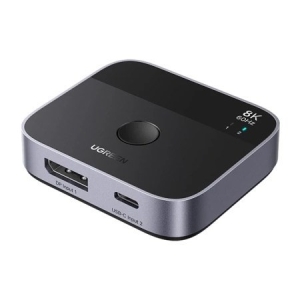 Switch Ugreen DisplayPort/USB-C do USB-C - szary