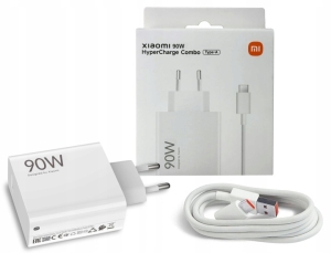 Oryginalna Ładowarka Xiaomi USB A ⚡90W⚡ MDY-15-EK + kabel 1M Mi Hyper Turbo Charge