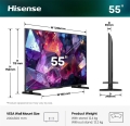 Telewizor Hisense 55E7S PRO DLED 55" 4K Ultra HD 144Hz VIDAA Dolby Atmos DVB-T2 Czarny
