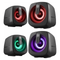 DEFENDER GŁOŚNIKI PC J1 2.0 6W LED USB CZARNE 65961